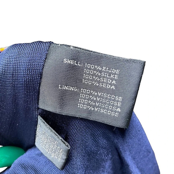 Ralph Lauren Black Label Blue Multicolor Paisley Silk Jersey Sheath Dress Size 4 - Picture 9 of 9